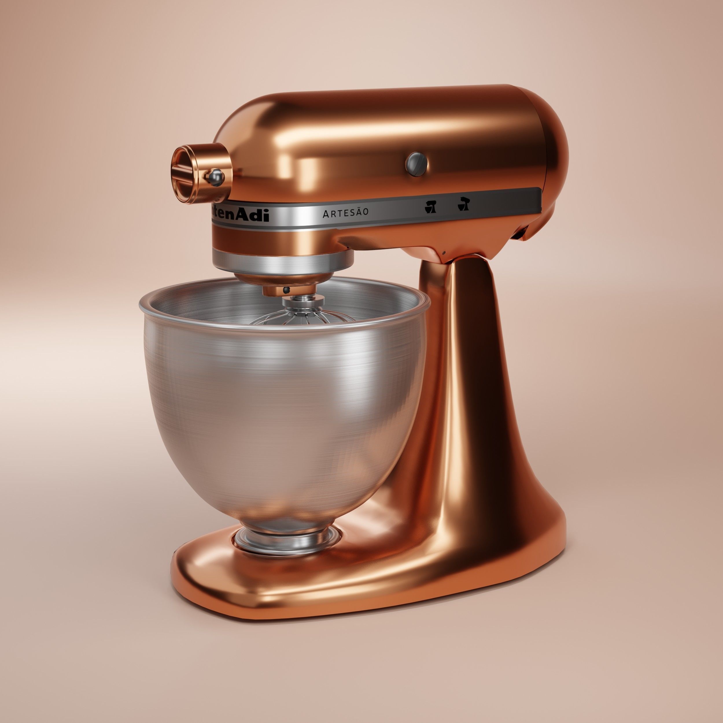 Food Mixer 3D Free 3D model_1