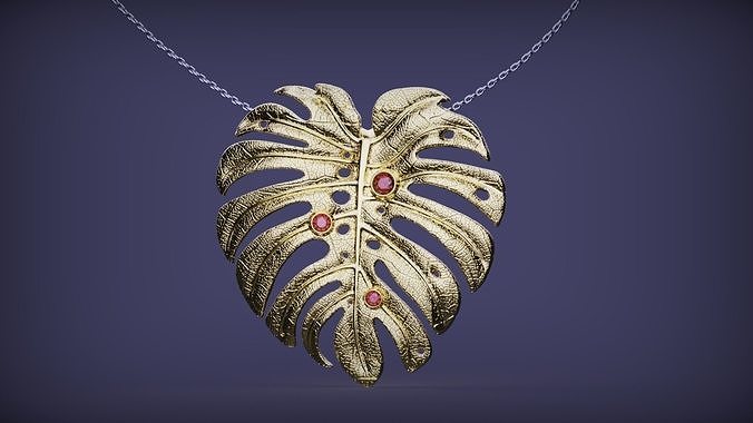 Monstera Pendants 3D print model
