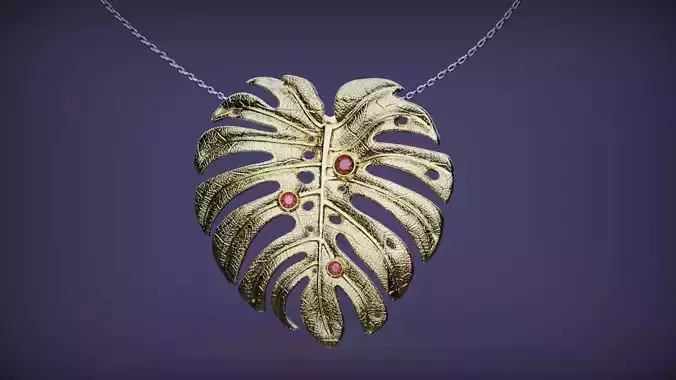 Monstera Pendants 3D print model