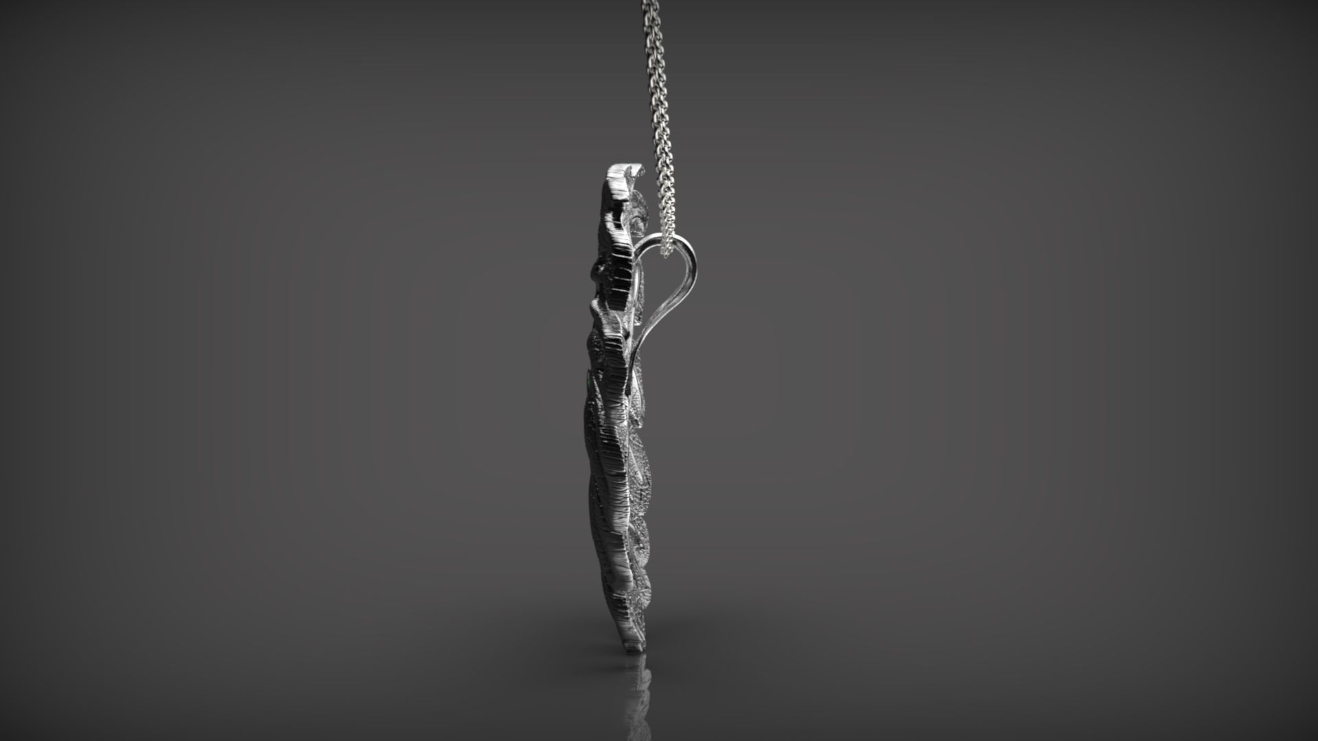 Monstera Pendants 3D print model_5