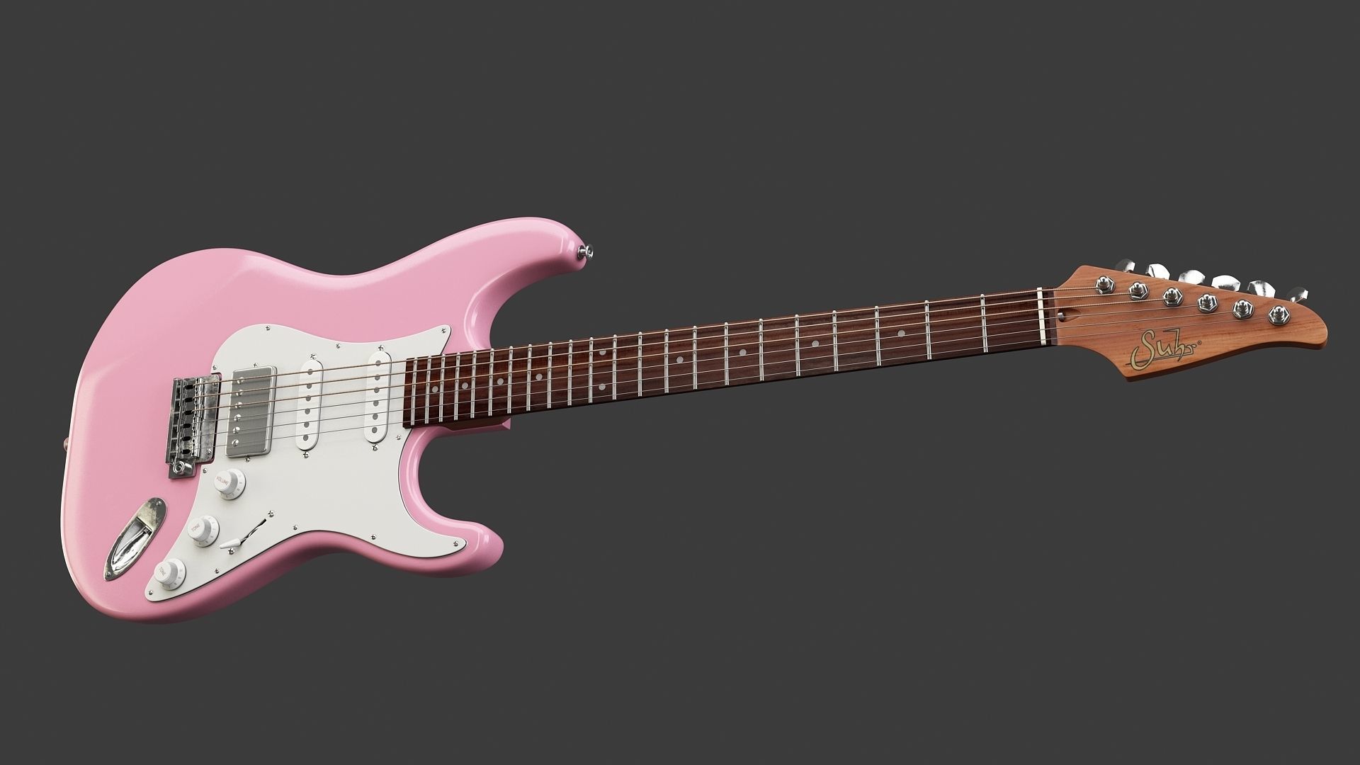 Guitar Suhr Classic Mateus Asato 3D model_2