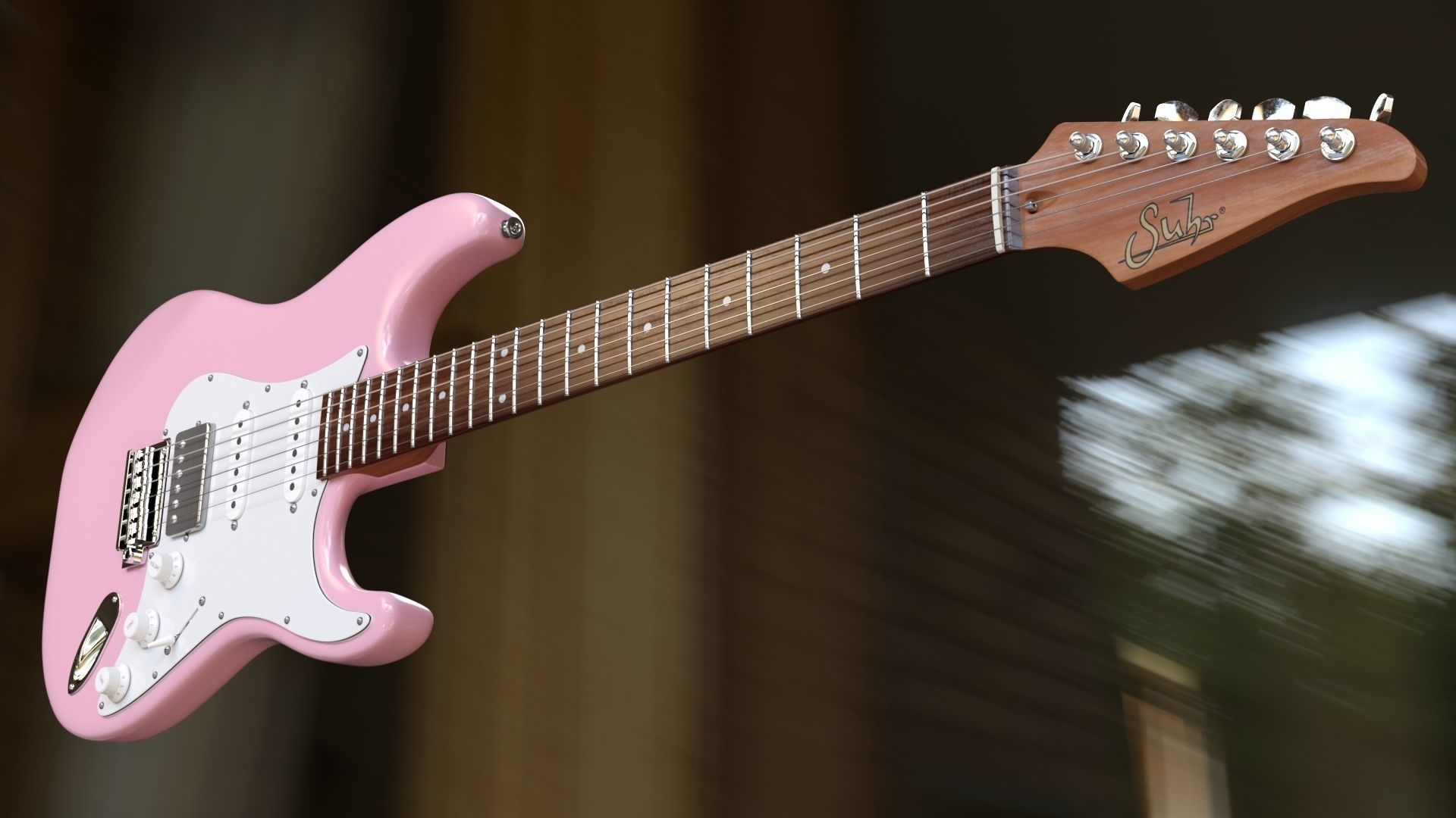 Guitar Suhr Classic Mateus Asato 3D model_12