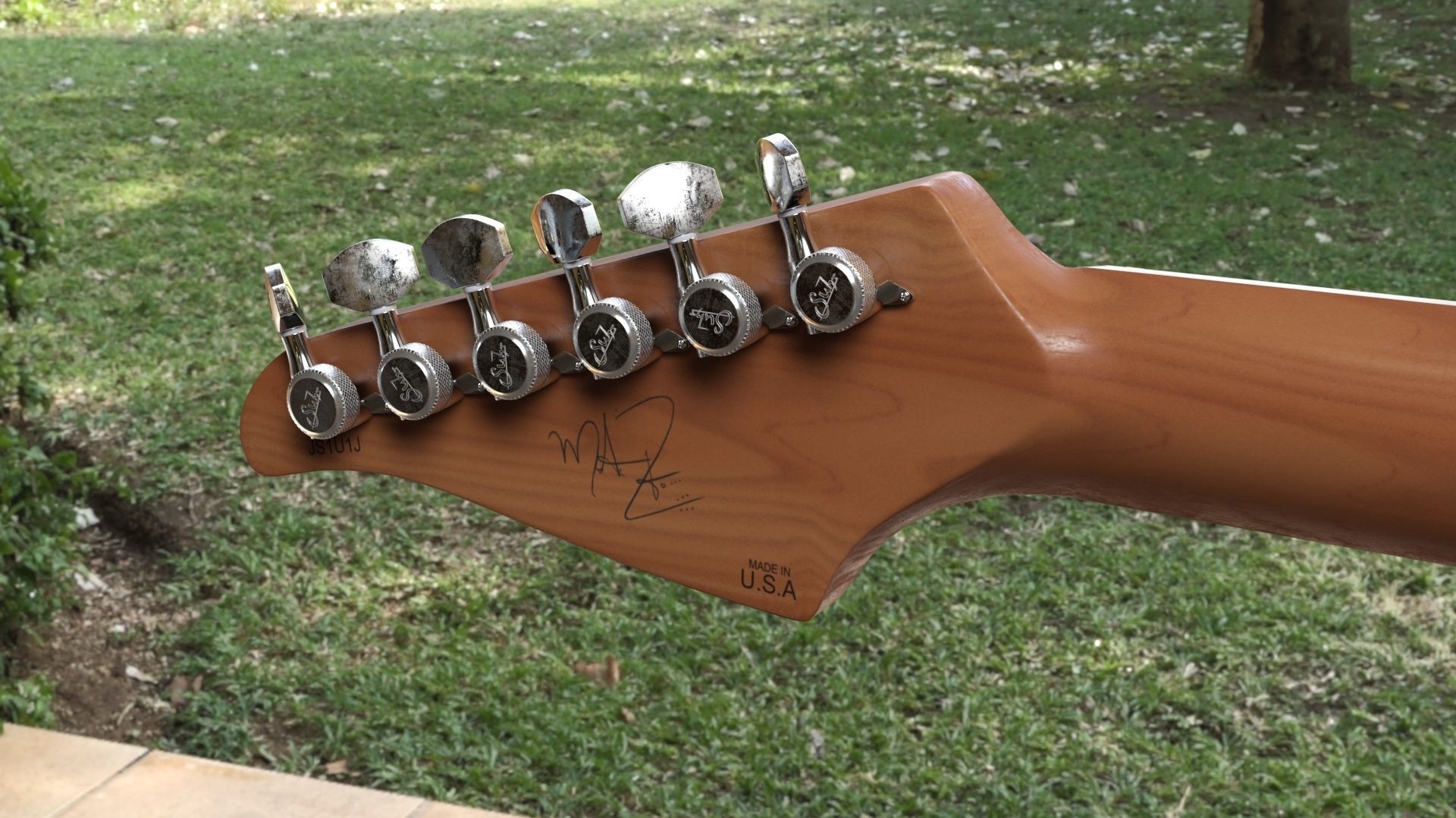 Guitar Suhr Classic Mateus Asato 3D model_19