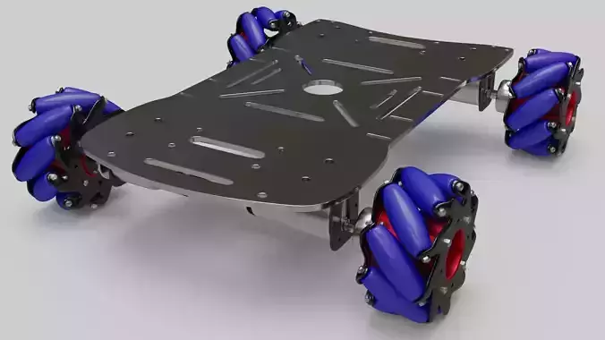 Mecanum robot platform  3D model