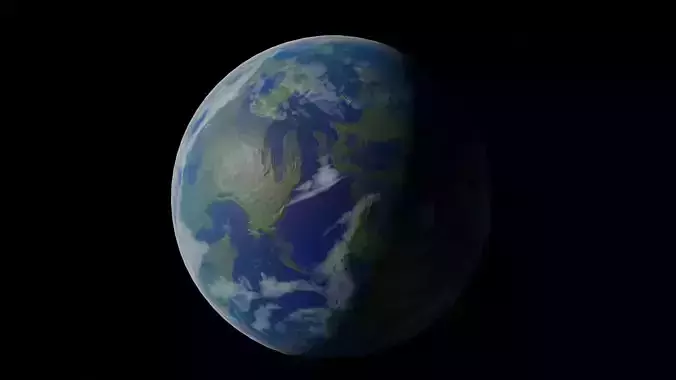 Terran Planet 01 - Up to 8K Textures 3D model
