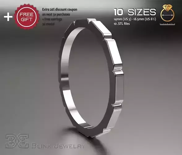 unique eternity stackable ring package