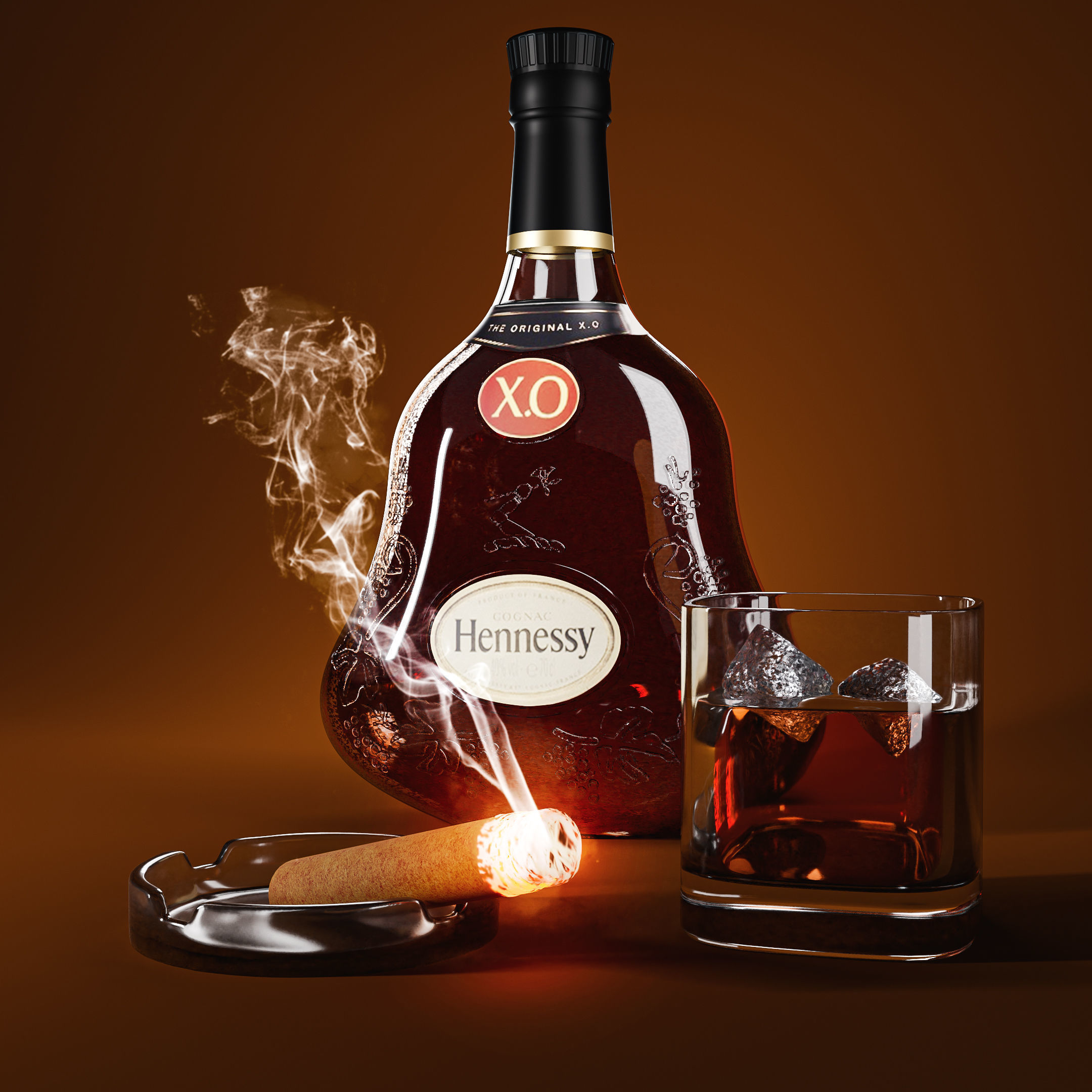 Hannessy Xo 3D model_1