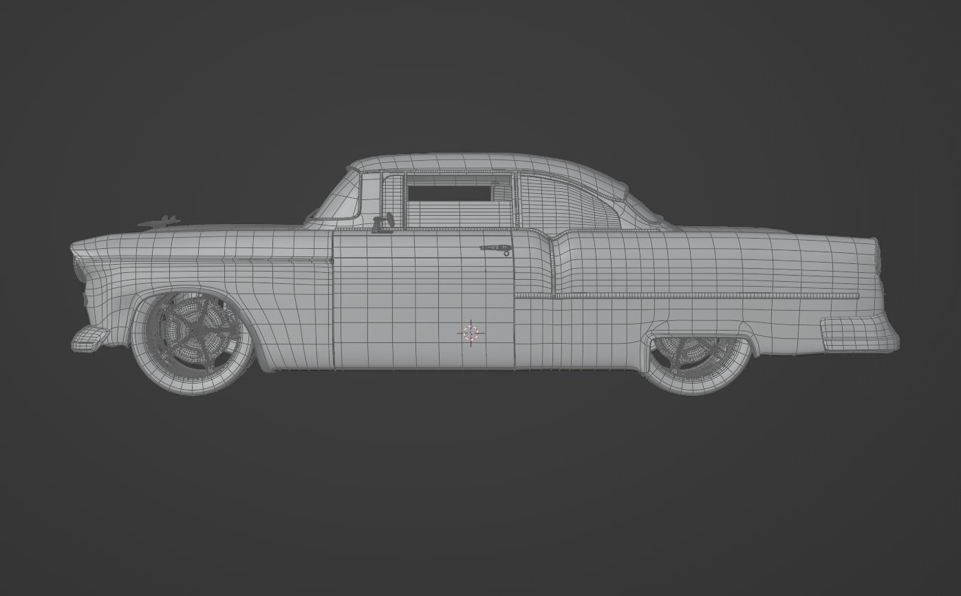 1955 Chevrolet Bel Air Exterior 3D model_2