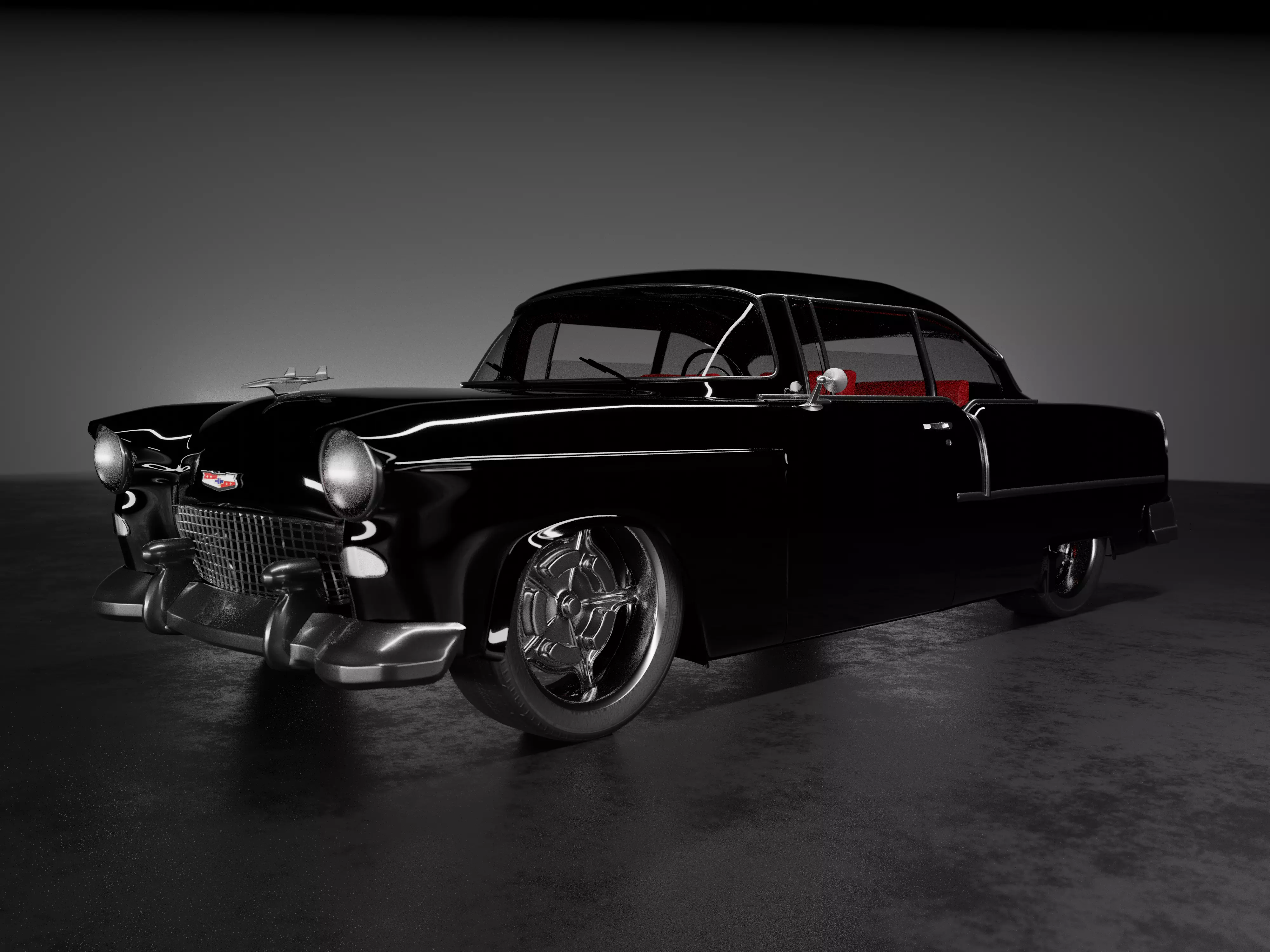 1955 Chevrolet Bel Air Exterior 3D model_0