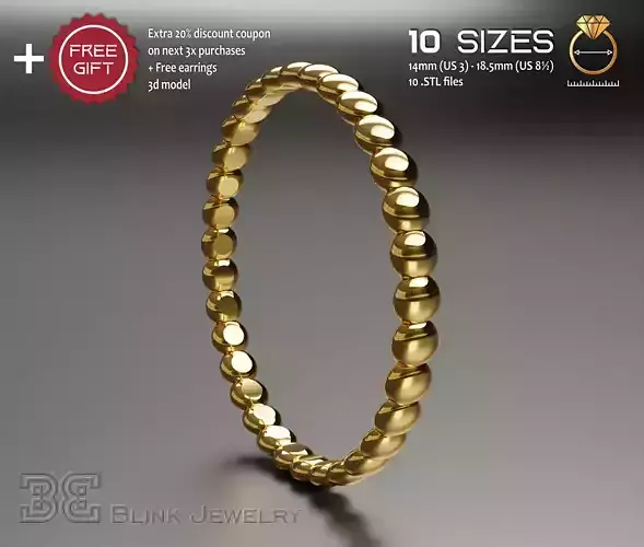 eternity ring printable fashion rings package