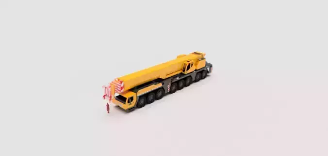 LIEBHERR-LTM-1450-3D model crane truck