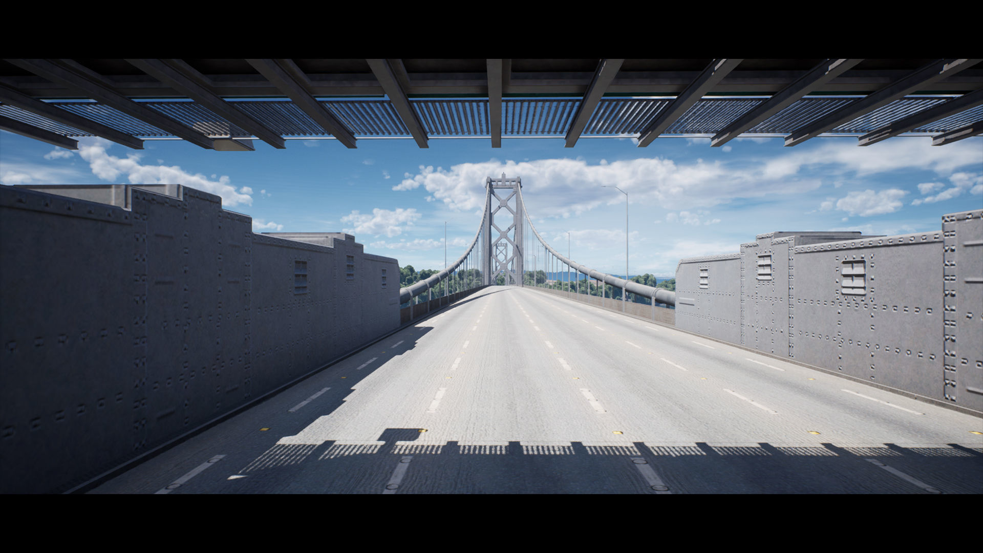 San Francisco - Oakland Bay Bridge 3D Model with Textures Low-poly 3D model_8