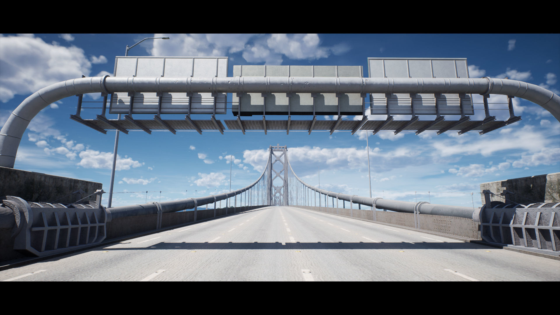 San Francisco - Oakland Bay Bridge 3D Model with Textures Low-poly 3D model_4