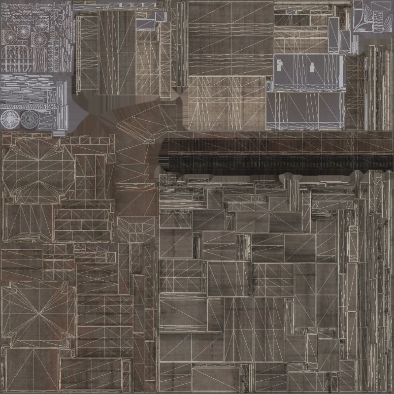 San Francisco - Oakland Bay Bridge 3D Model with Textures Low-poly 3D model_12