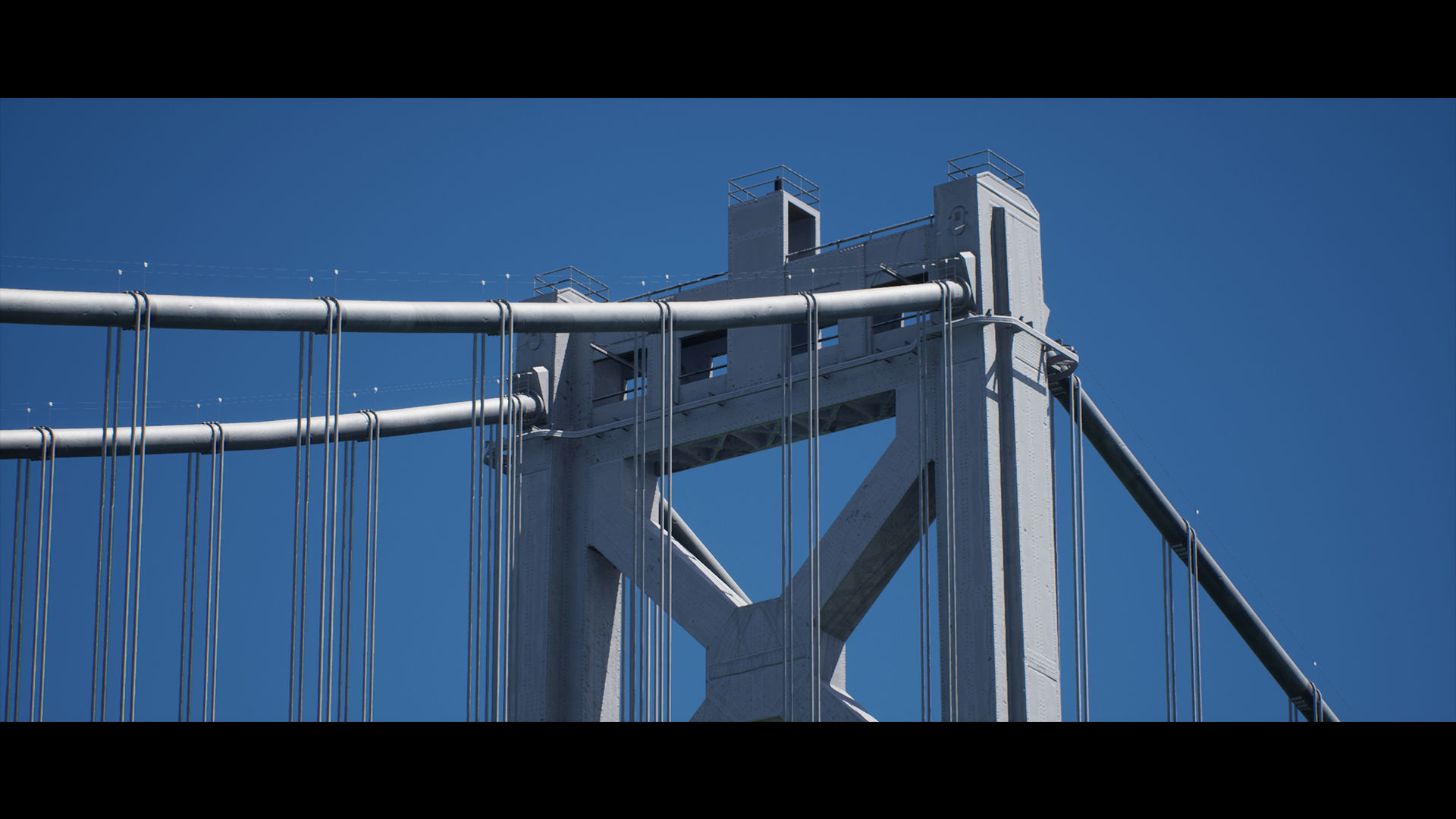 San Francisco - Oakland Bay Bridge 3D Model with Textures Low-poly 3D model_3