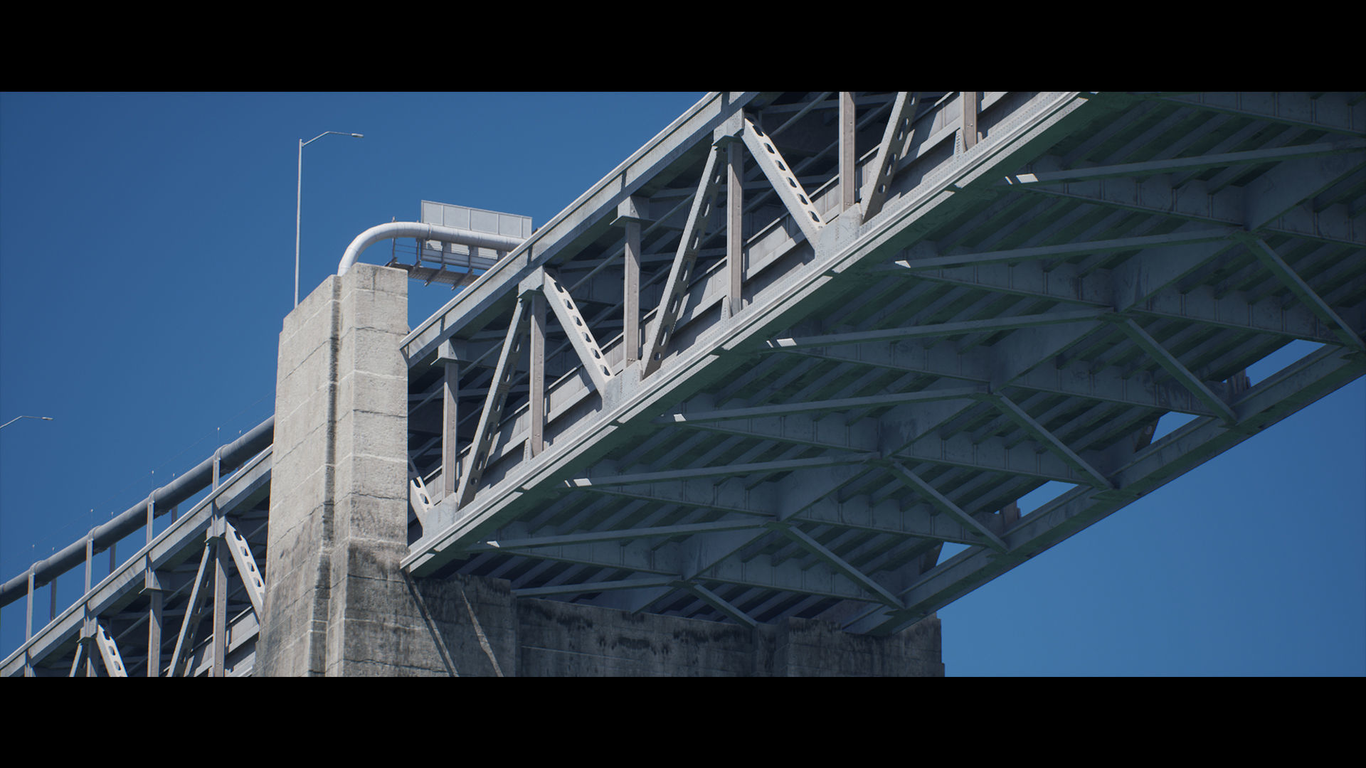 San Francisco - Oakland Bay Bridge 3D Model with Textures Low-poly 3D model_10