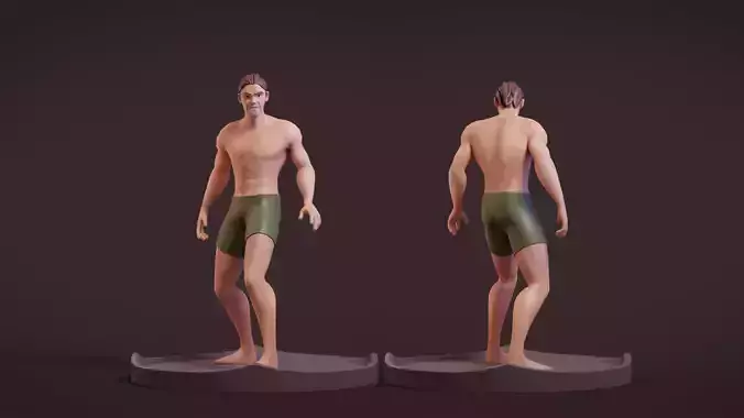 Fully Rigged Male Character