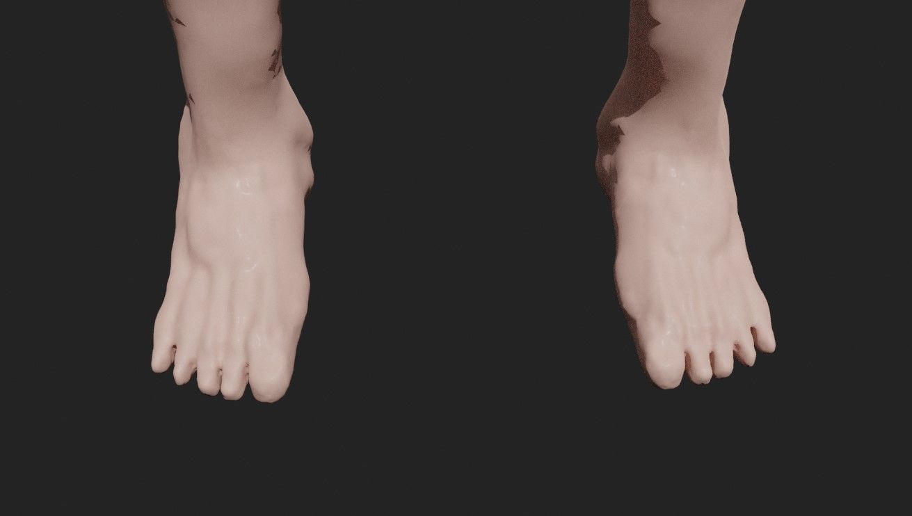Man Muscled - Base Mesh 3D model_4