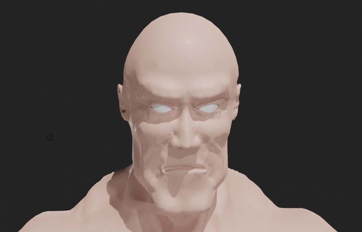 Man Muscled - Base Mesh 3D model_5