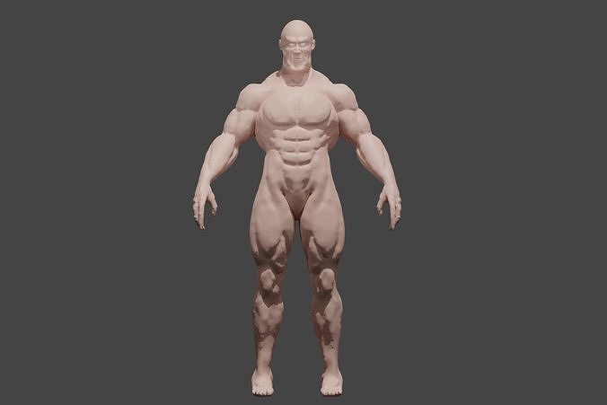 Man Muscled - Base Mesh 3D model