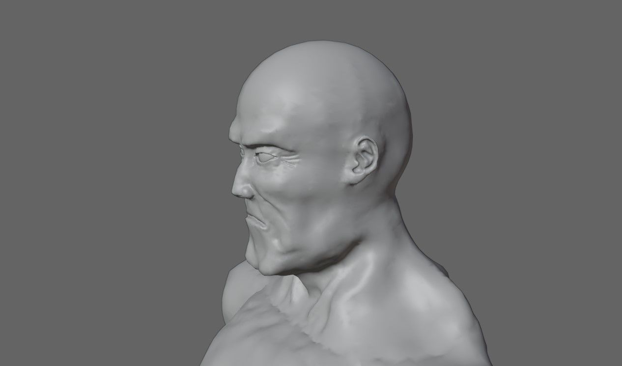 Man Muscled - Base Mesh 3D model_20