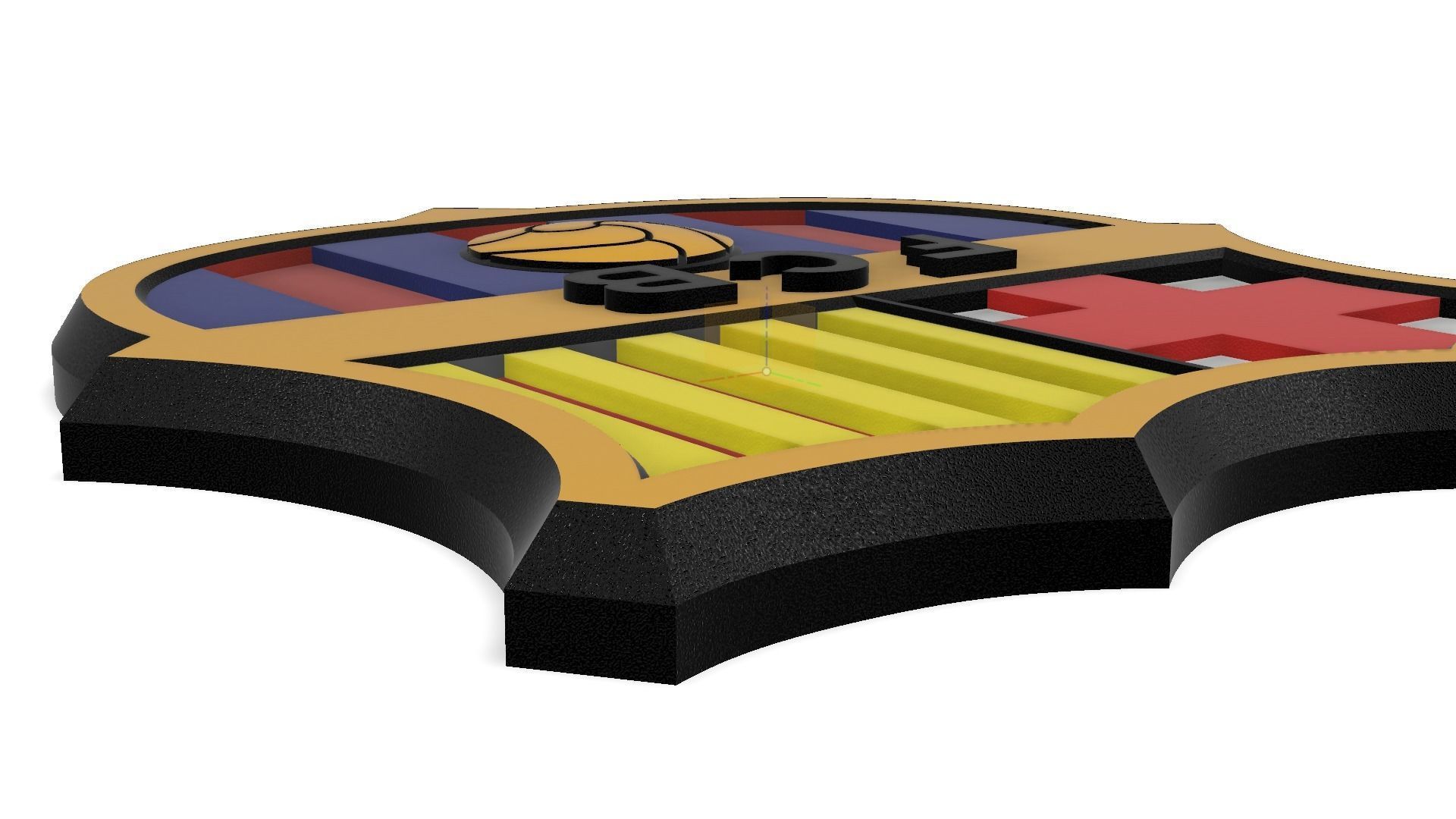 FC Barcelona Wall Sign 3D print model_4