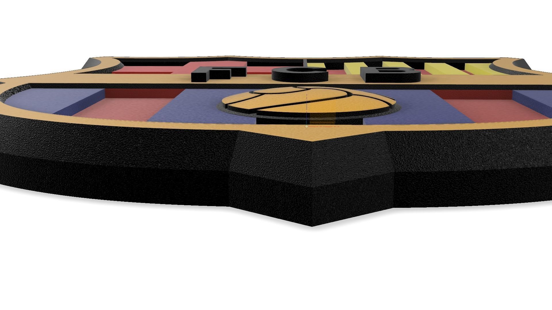 FC Barcelona Wall Sign 3D print model_2