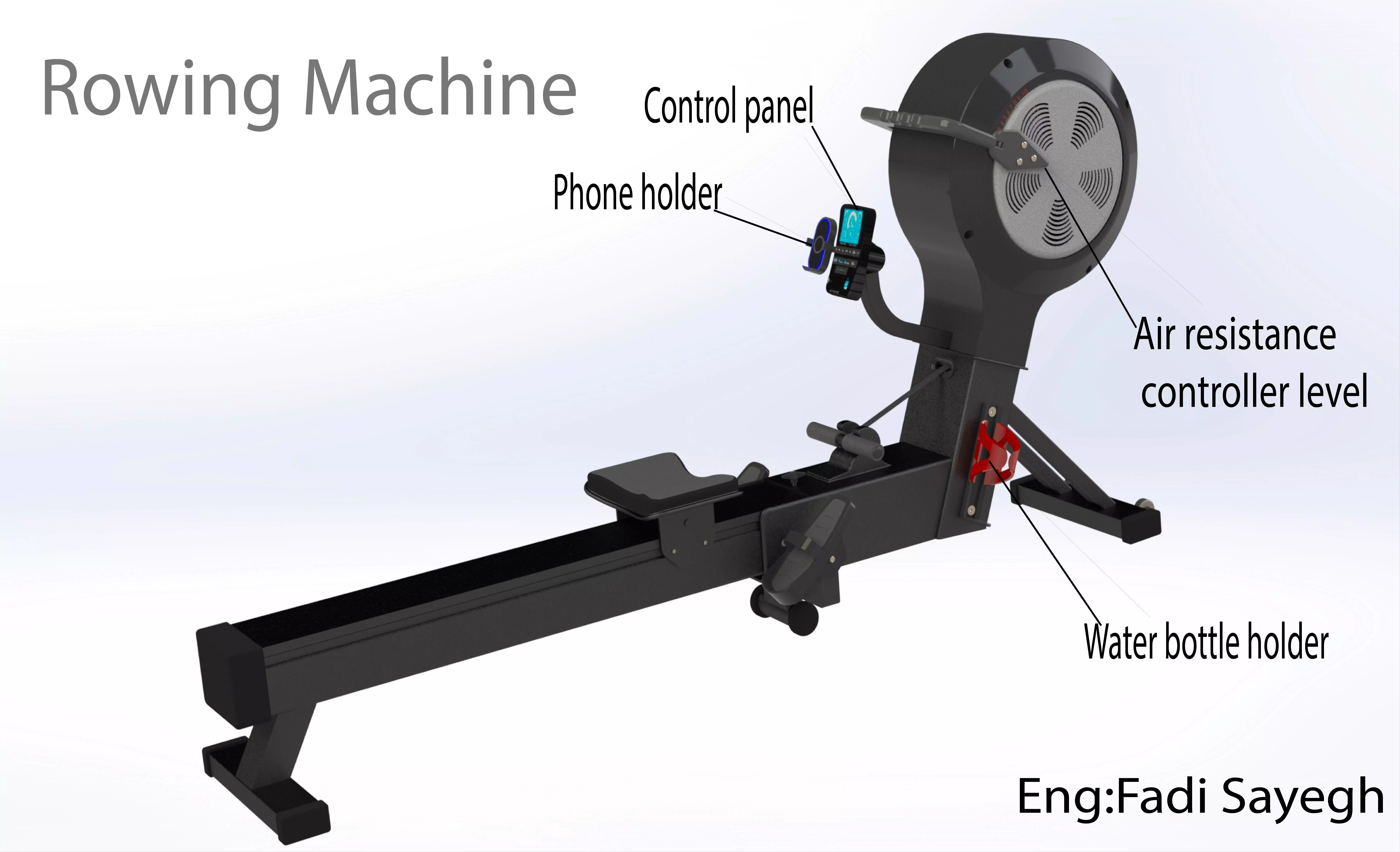 Rowing sport Machine 3D model