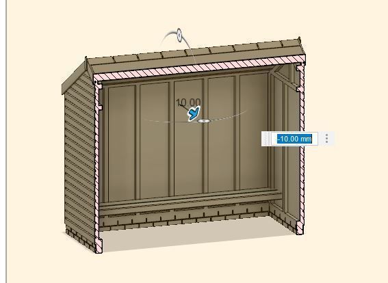 Model Railway Wooden Bus Shelter 3D print model_11