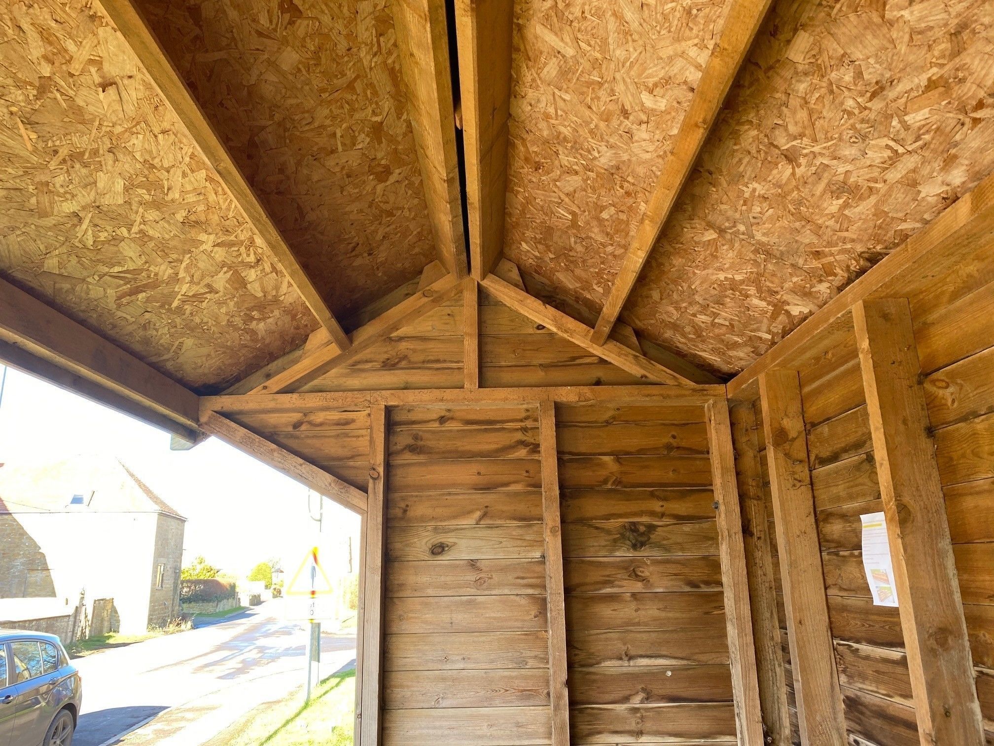 Model Railway Wooden Bus Shelter 3D print model_12