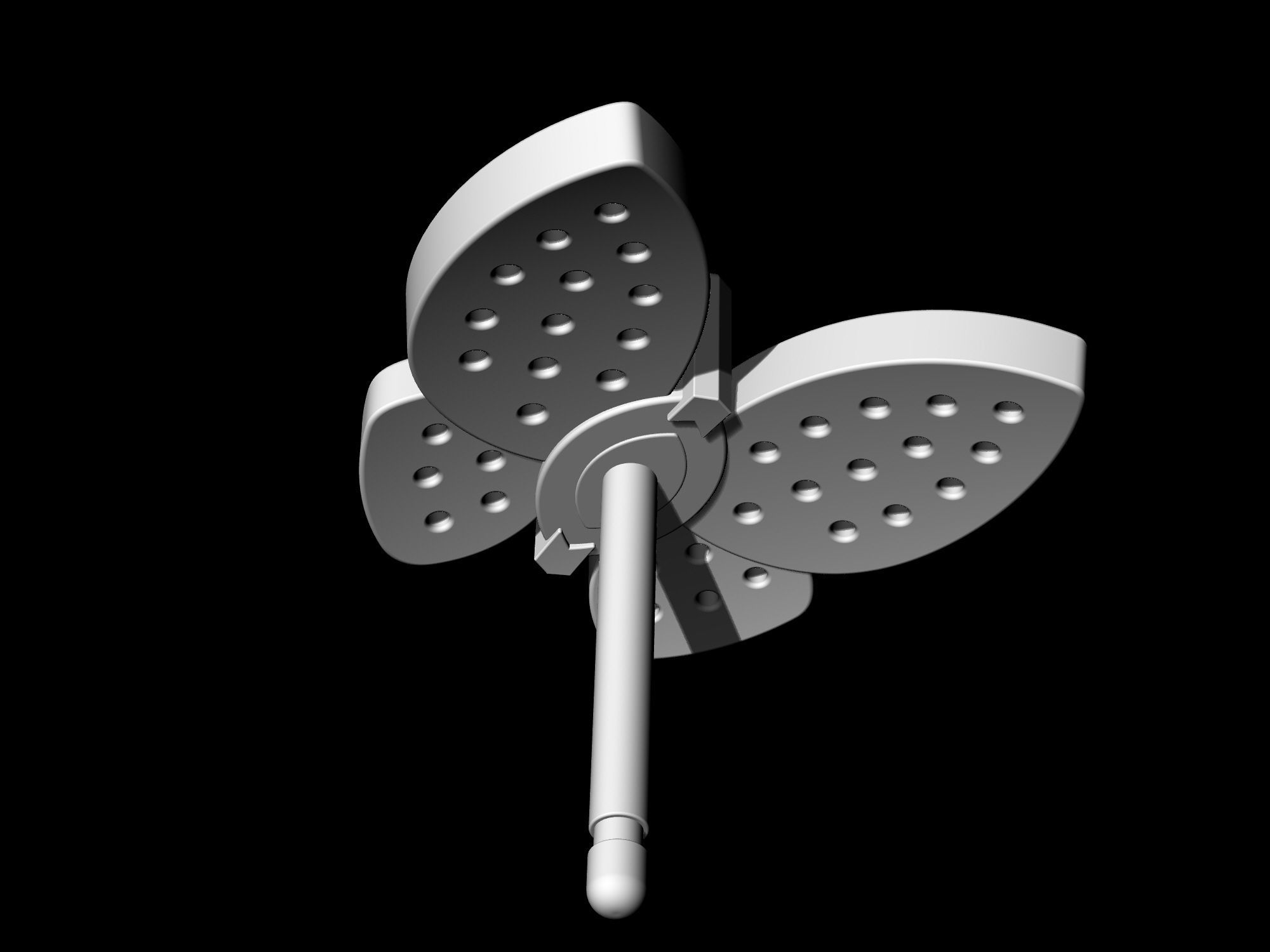 Simple Butterfly Ring and Earrings  3D Model Collection_34