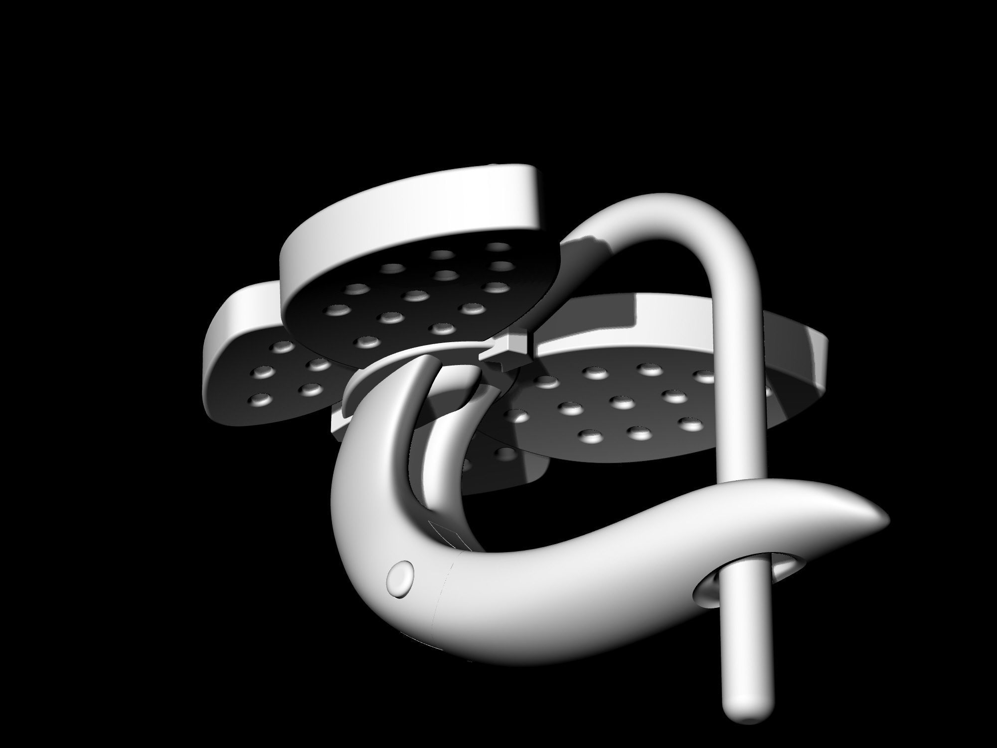 Simple Butterfly Ring and Earrings  3D Model Collection_27