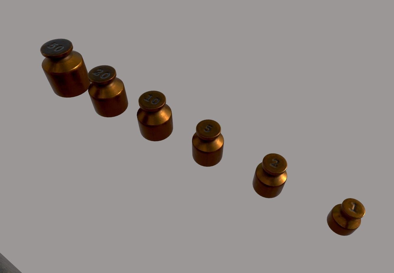 Balance Scale Low-poly 3D model_8