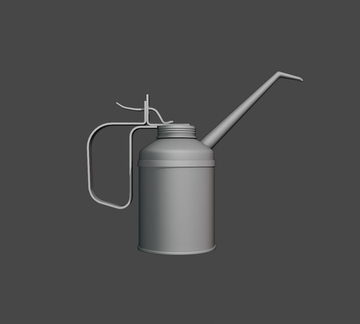 motor oil can model Low-poly 3D model_1