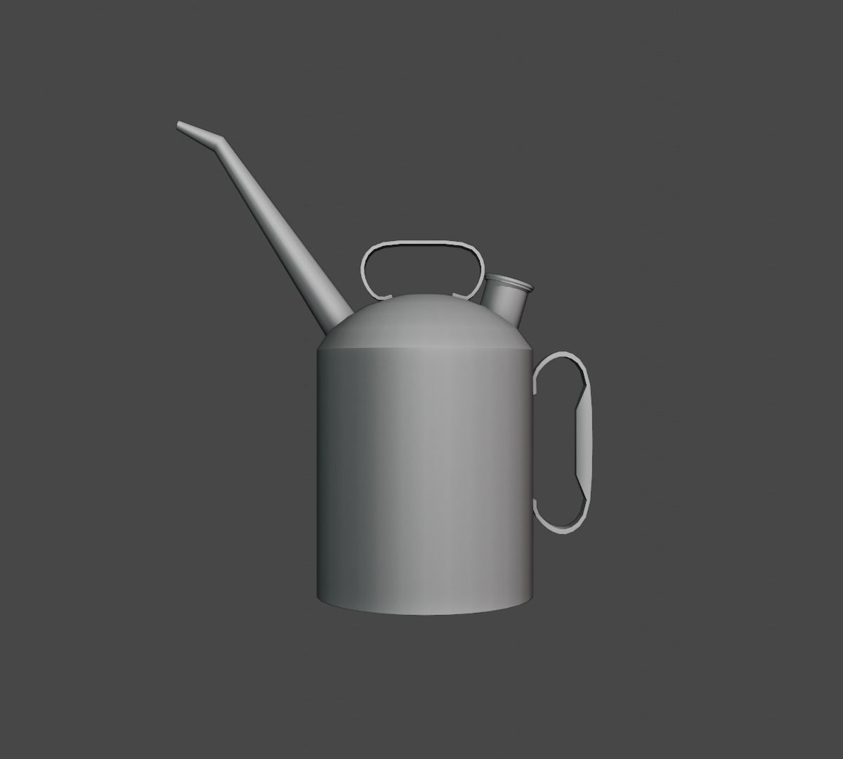 oilcan model old rusty water can Low-poly 3D model_1