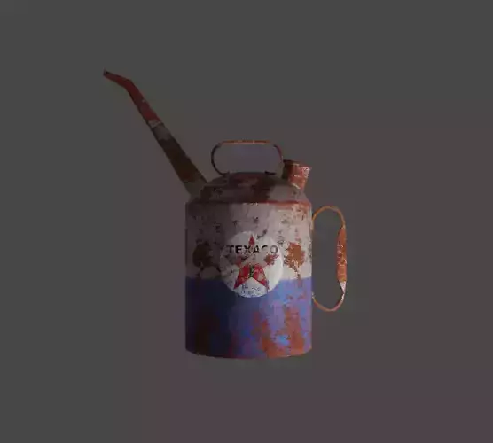 oilcan model old rusty water can