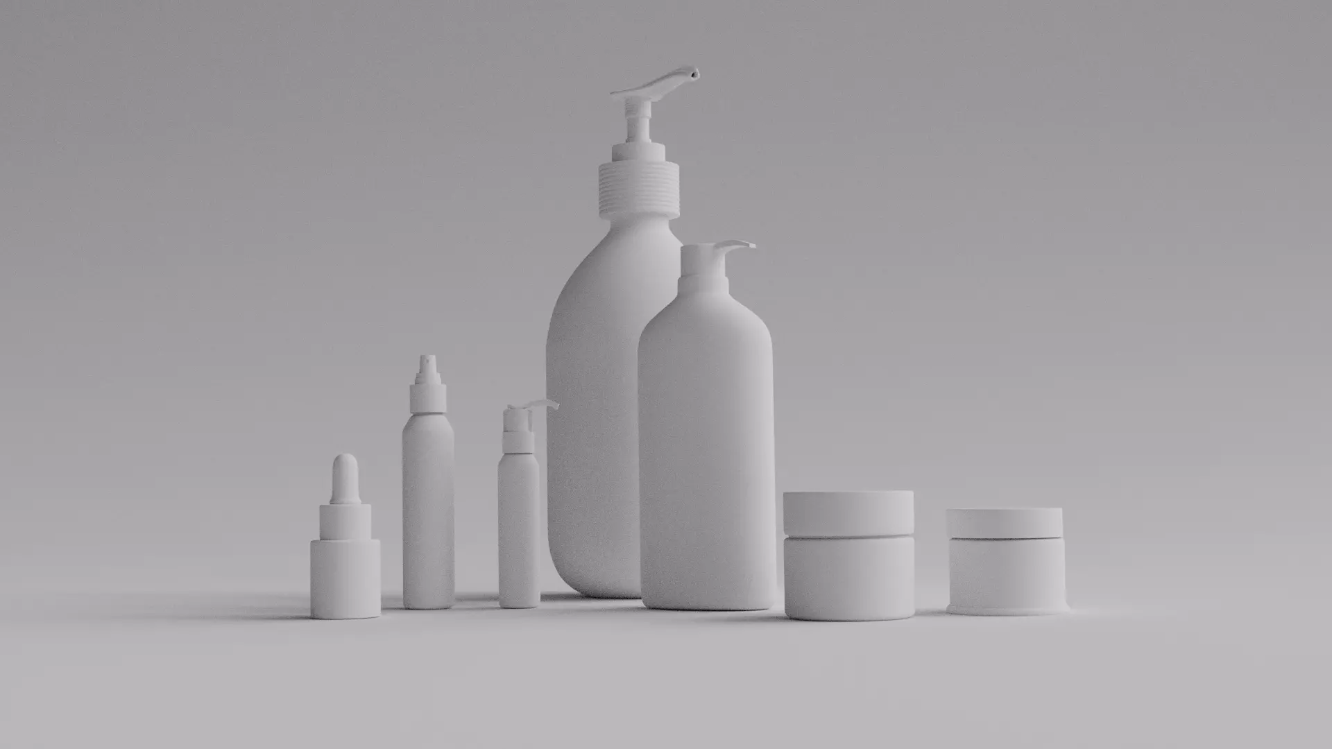 Mockup of cosmetics 3D model_0