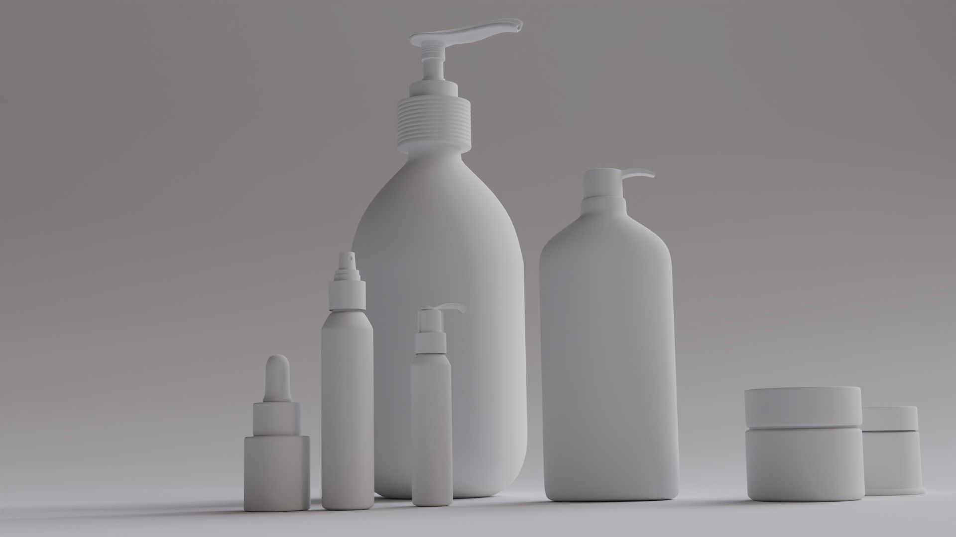 Mockup of cosmetics 3D model_2