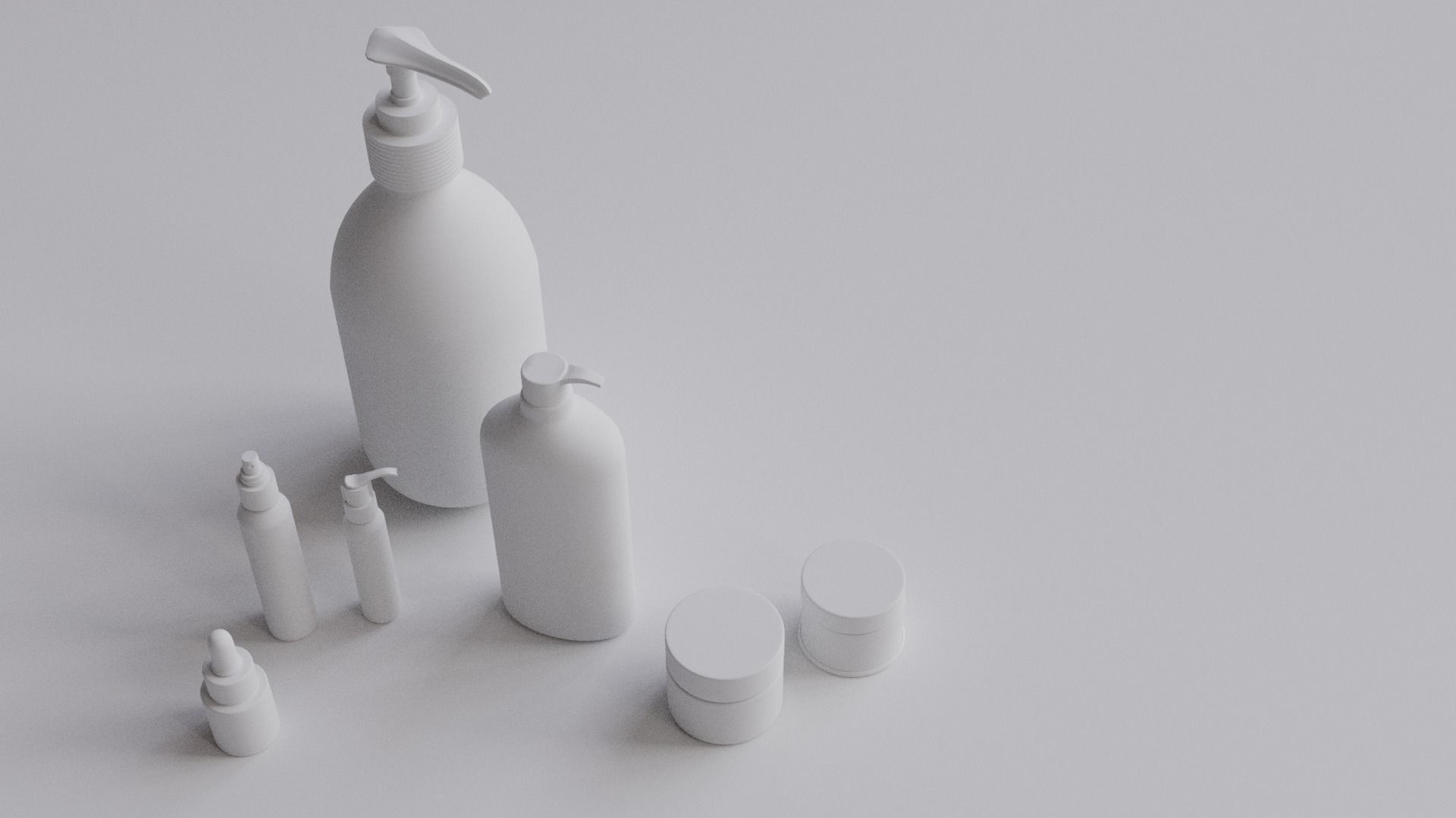 Mockup of cosmetics 3D model_1