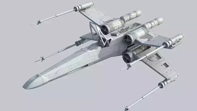Star Wars A New Hope X Wing 1 24th scale 3D stl model 3D print model