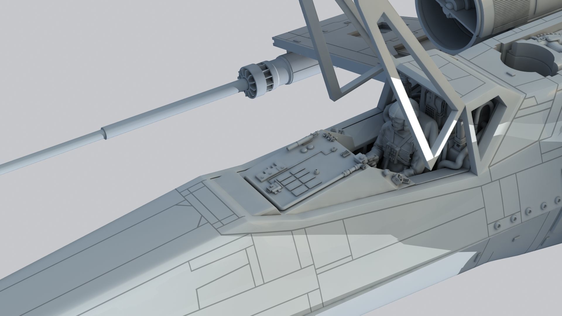 Star Wars A New Hope X Wing 1 24th scale 3D stl model 3D print model_5