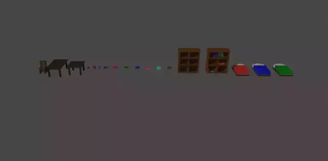 Low Poly Game Ready Furniture Pack