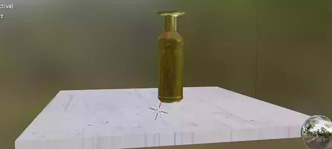 florero light fixture with gold shade