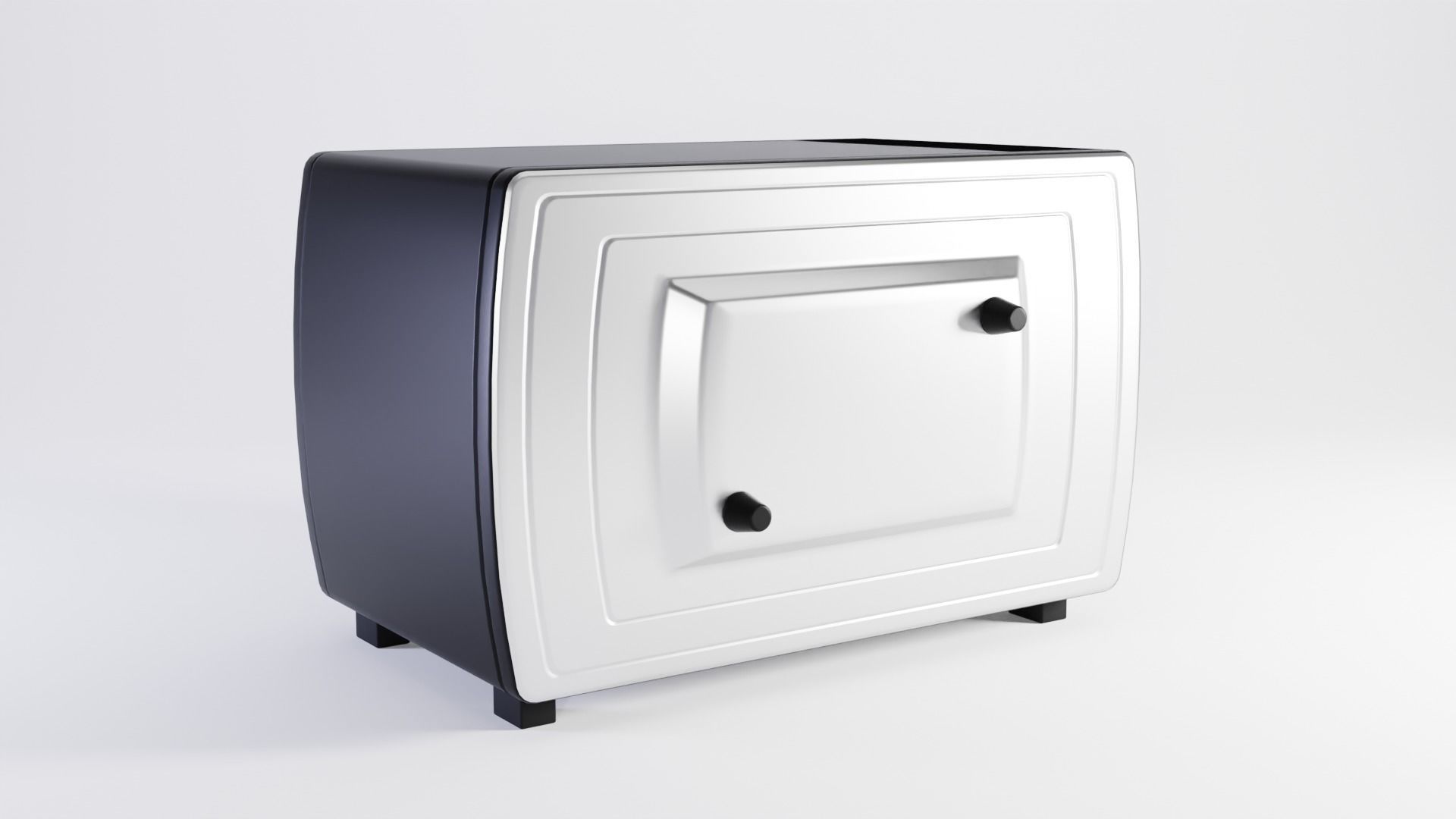 Electric Oven Low-poly 3D model_4