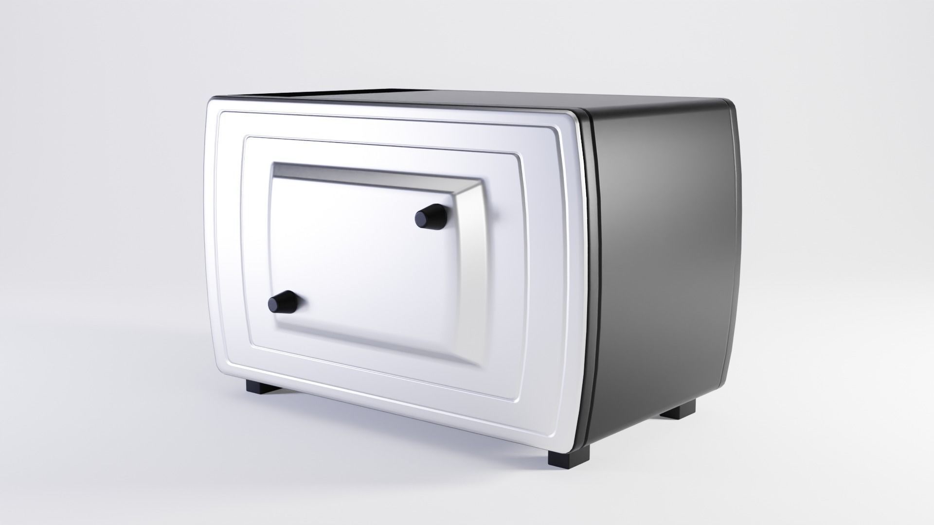 Electric Oven Low-poly 3D model_3