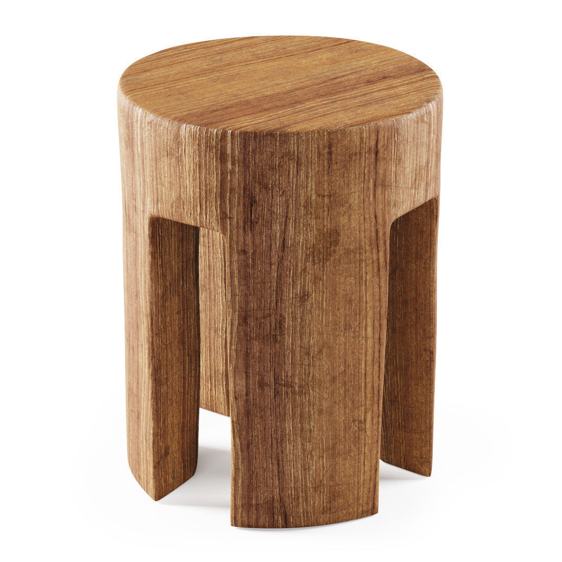 Wooden stool By Pols Potten 3D model_2