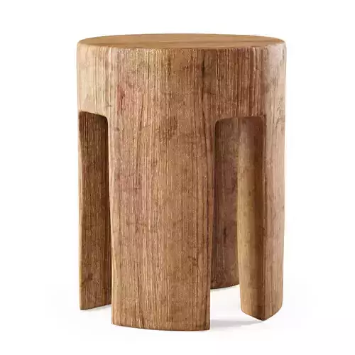 Wooden stool By Pols Potten
