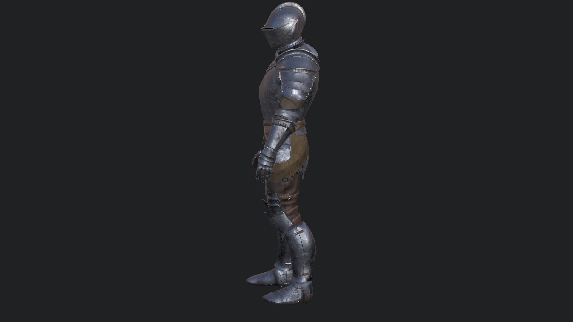 Modular Knight Low-poly 3D model_5