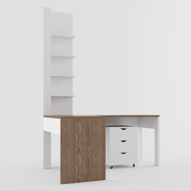 Table with curbstone 3D model_1