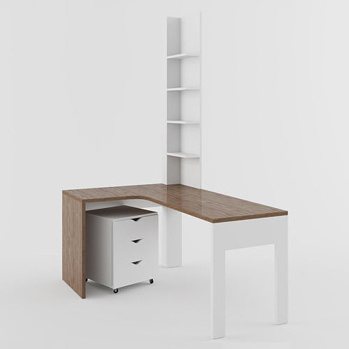 Table with curbstone 3D model
